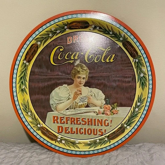 Vintage 1976 Limited Edition 75th Anniversary Coca-Cola Tray Roanoke #156 /1200